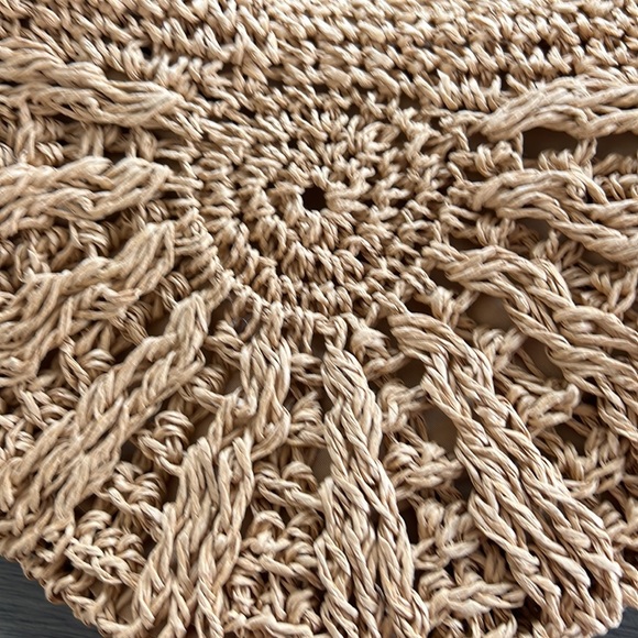 Boho straw crossbody bag - Picture 2 of 4